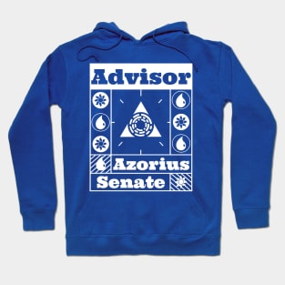 Azorius Senate | Advisor | MTG Guild White on Blue Design Hoodie